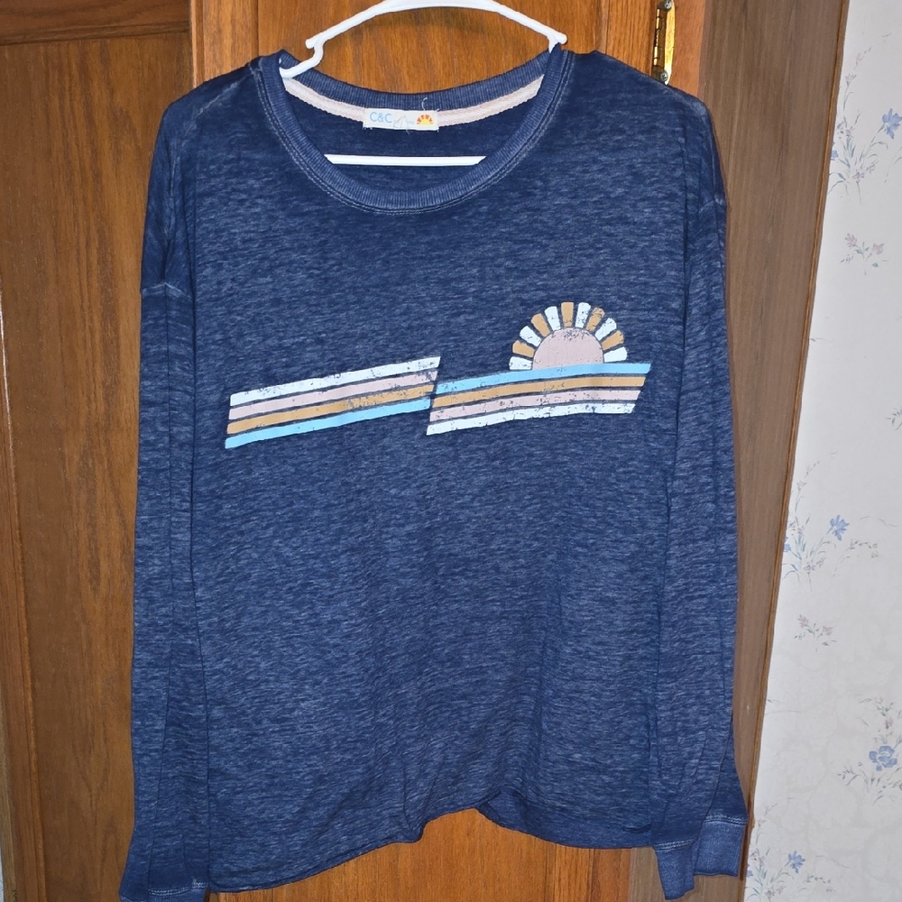 C&C California Blue Long Sleeve Tee